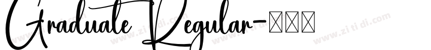 Graduate Regular字体转换
